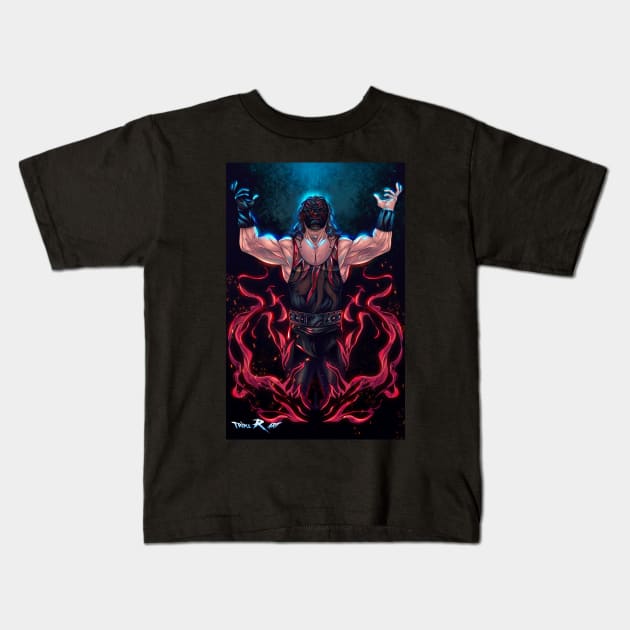 Hell Fire and Brimstone Kids T-Shirt by Triple R Art